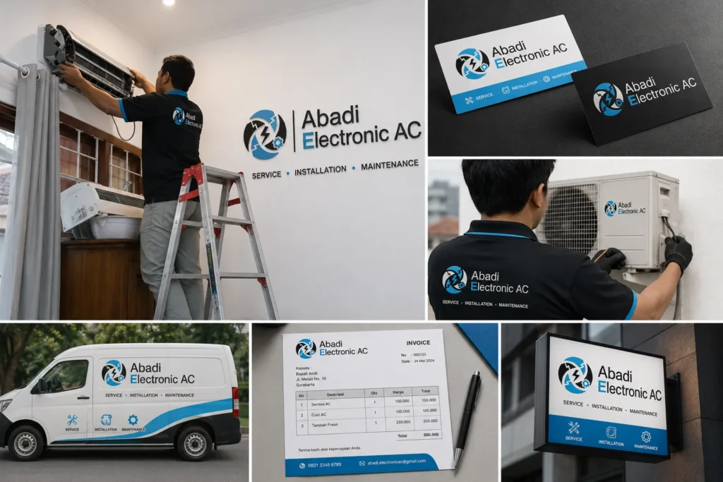 Branding Logo Abadi Electronic AC